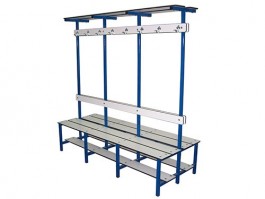 Banc vestiaire double lames en HPL