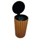 Corbeille bois 90 litres