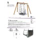 Portique-balançoire pour fauteuil roulant - fiche technique