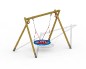 Balançoire soucoupe volante en bois