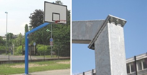 But de basket de compétition (tube carré)