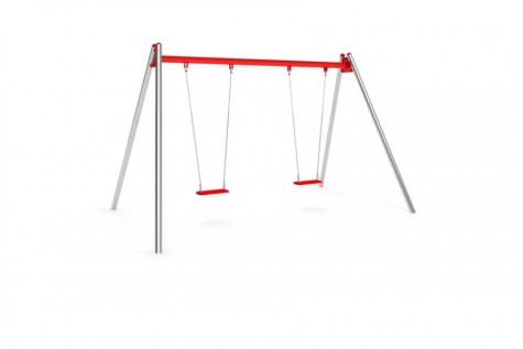 Balançoires metal pour espace public