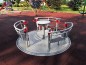 Carrousel inox avec accès fauteuil roulant PMR