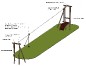Tyrolienne bois de robinier 20 m
