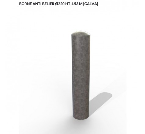 Borne anti-bélier diamètre 220 x h 153 cm