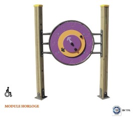 Horloge panneau ludique d'apprentissage