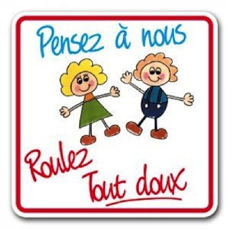 Panneau de sortie d'école enfants
