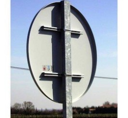 Poteau galvanisé diamètre 60 mm pour panneau