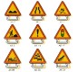 Signalisations temporaires -  triangle classe 1