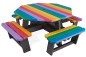 Table pique-nique octogonale en plastique recyclé