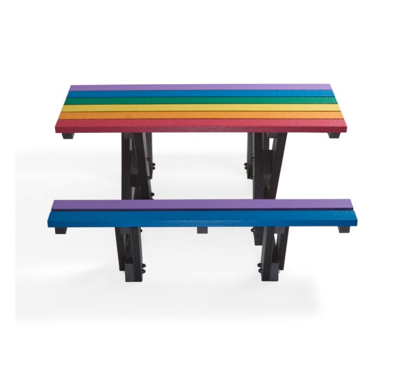 Table pique-nique en plastique recyclé 300 cm 12 places