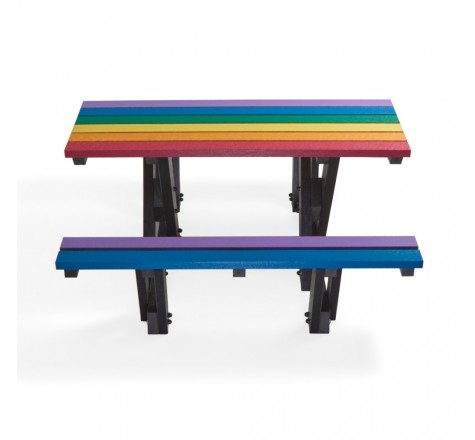 Table pique-nique en plastique recyclé 300 cm 12 places