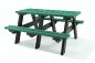 Table pique-nique en plastique recyclé verte