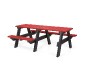 Table pique-nique en plastique recyclé PMR 7 places dont 1 fauteuil roulant
