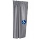 Rideau pour isoloir H.150xL.110 cm avec logo PMR