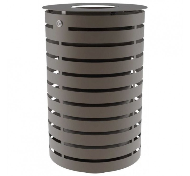 Corbeille métal cylindrique