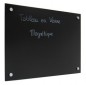 Tableau magnétique en verre Securit 