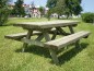 Table pique-nique en bois traité - 6 places
