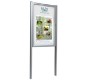 Kit poteaux pour Vitrine Tradition  Anodisé argent ou couleur