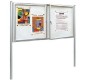 Kit poteaux pour Vitrine Tradition  Anodisé argent ou couleur