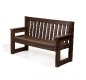 Lot de 3 bancs en plastique recyclé 1,50 m