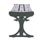 Lot de 3 banquettes urbaine en plastique recyclé 1.80 m