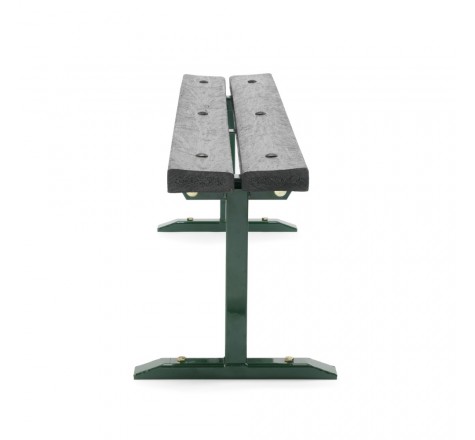 Lot de 3 banquettes urbaine en acier et en plastique recyclé 1.80 m