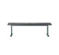 Lot de 3 banquettes urbaine en acier et en plastique recyclé 1.80 m