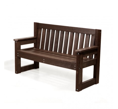 Lot de 3 bancs en plastique recyclé 1,50 m