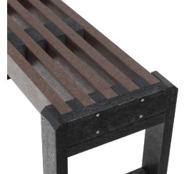 Lot de 3 bancs modulable en plastique recyclé 1.80 m