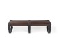 Lot de 3 bancs modulable en plastique recyclé 1.80 m
