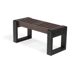 Lot de 3 bancs modulable en plastique recyclé 1.00 m