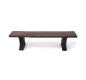 Lot de 3 banquettes moulé en plastique recyclé 1.80 m