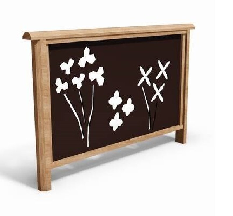 Le jardin de fleurs en bois de robinier