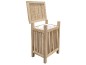 Corbeille Élégance Tropicale : Un Bijou Durable en Teck Naturel