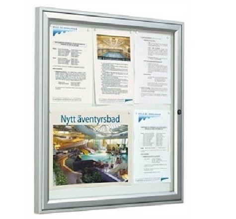 Vitrine Classique anodisée argent