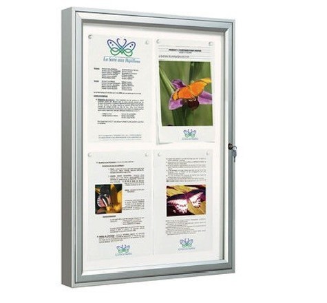Vitrine Tradition anodisée argent
