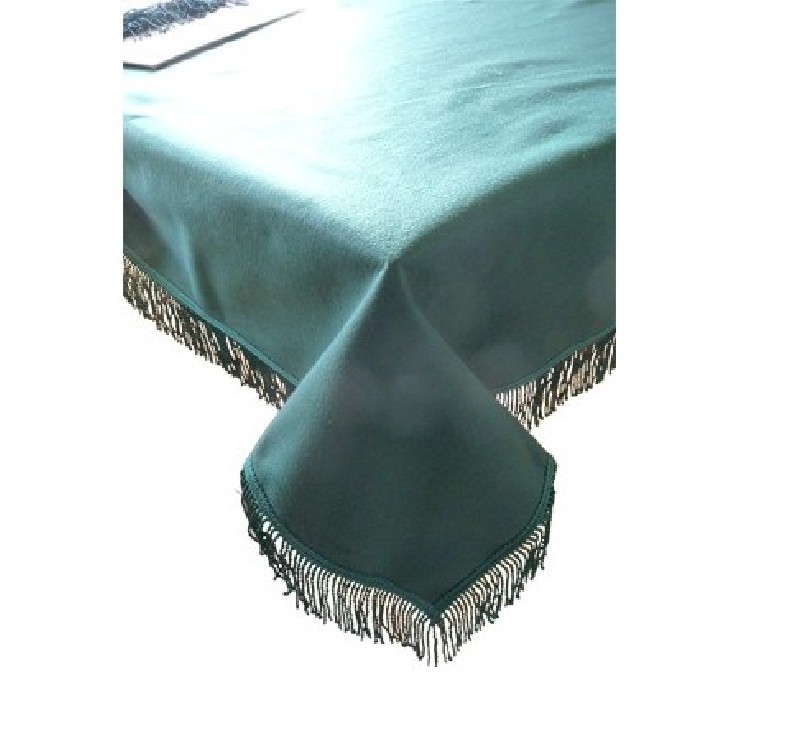 Tapis de table Vert avec franges