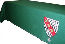 Tapis de table Vert avec coupe franche