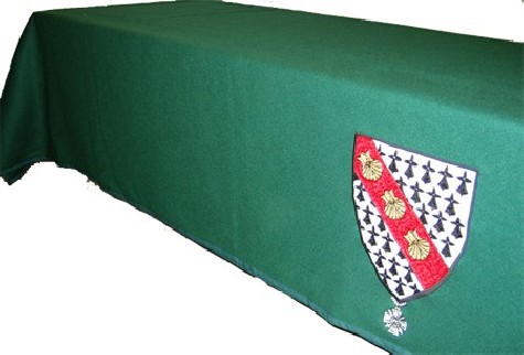Tapis de table Vert avec coupe franche