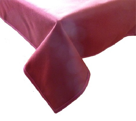 Tapis de table Grenat avec galon