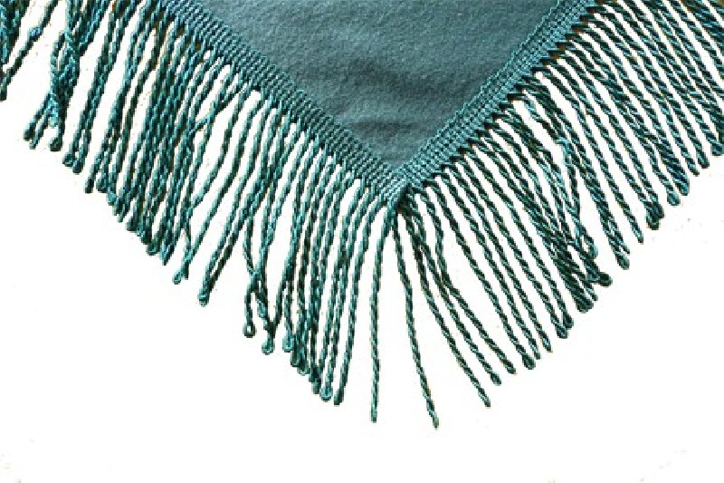 Tapis de table Grenat avec franges