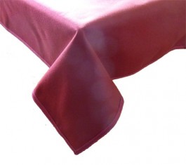Tapis de table Grenat avec coupe franche