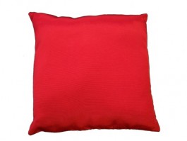 Coussin avec franges 30 x 30 cm en Ottoman - Bordeaux