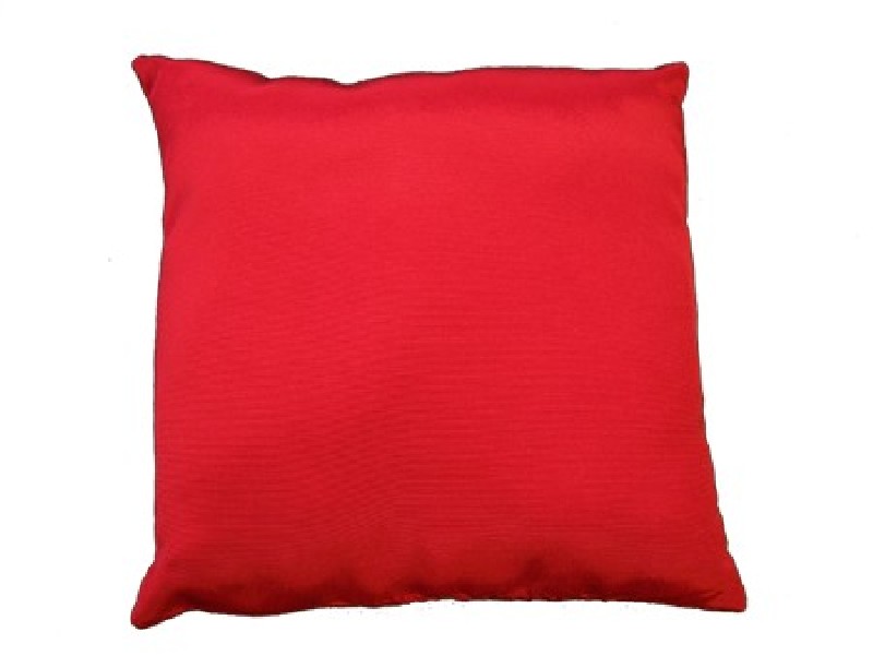 Coussin avec franges 30 x 30 cm en Ottoman - Bordeaux