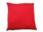 Coussin avec franges 30 x 30 cm en Ottoman - Bordeaux