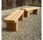 Banc Public Robuste en Chêne