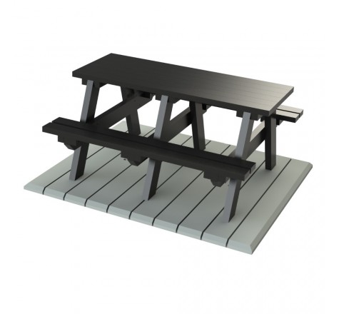 Table de pique-nique en plastique recyclé 1,50 M