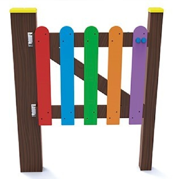 Porte-Clôture Éco-Composite Arc-en-Ciel
