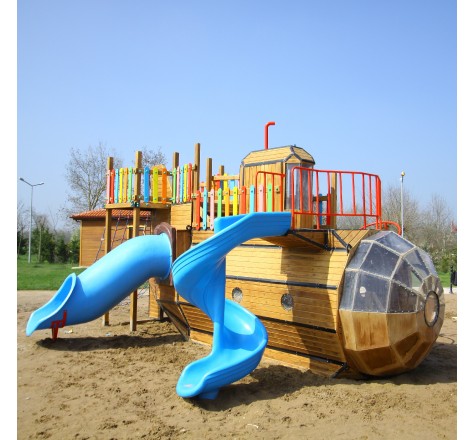 Sous-marin aire de jeu pour enfants